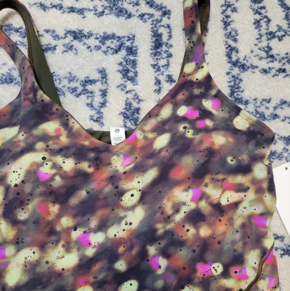 Nwt Lululemon athletica align tank splatter green 8 - Picture 6 of 9